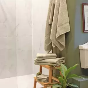 Image of Loft Combed Cotton 10 Piece Complete Towel Set Oatmeal