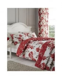 Image of Catherine Lansfield Catherine Lansfield Painted Floral Curtains 66X72