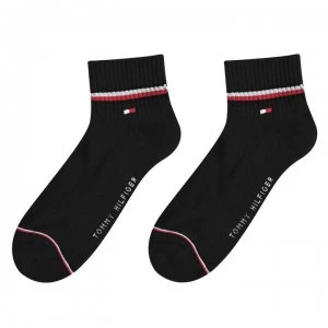 Image of Tommy Bodywear Icon 2 Pack Socks - Black