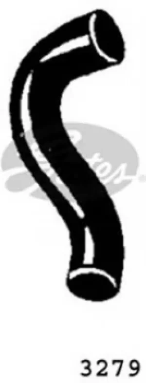 Image of Curved Radiator Hose 185mm X 31 Gates 3279