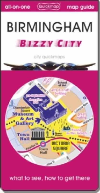 Image of Birmingham bizzy city : Map guide of What to see & How to get there Sheet map, folded