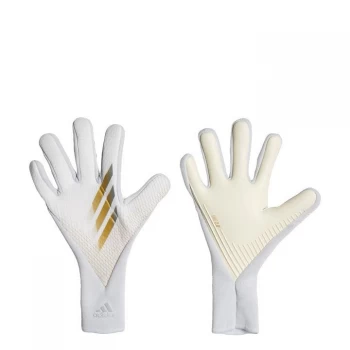 Image of adidas X Pro Goalkeeper Gloves - White / Gold Me