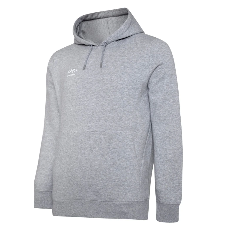 Image of Umbro Umbro Men Club Leisure Hoodie in Pale Grey Size: Small Pale Grey S Male 5063107692382