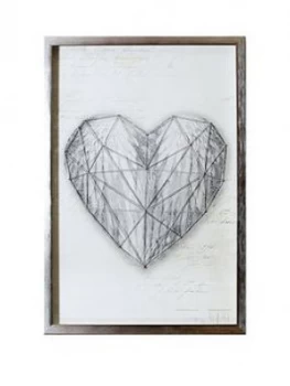 Image of Arthouse String Heart Framed Print