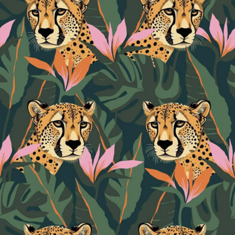 Image of Arthouse Jungle Leopard Dark Green Wallpaper