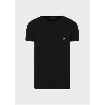 Image of Emporio Armani Badge Eagle T-Shirt Black Size L Men