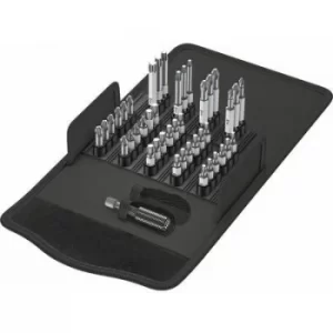 Image of Wera Bit-Safe 43 Universal 1 05057450001 Bit set 43 Piece Pozidriv, Phillips, TORX socket Torsion area