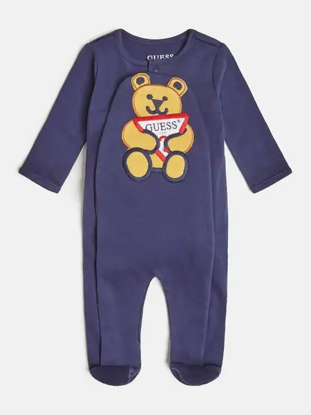 Image of Guess Kids Patch Front Logo Overall 14613015 Blue