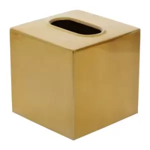 Image of Gold Metal Tissue Box