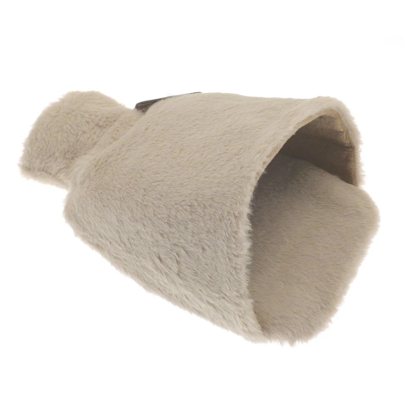 Image of Country Club Foot Hot Water Bottle Plush Faux Fur Natural Natural unisex One Size