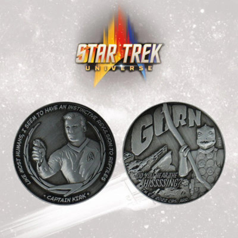 Image of Star Trek Limited Edition Captain Kirk and Gorn Collectible Coin Metallics unisex