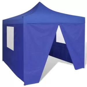 Image of VidaXL Foldable Tent 3x3 m with 4 Walls Blue