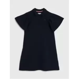 Image of Tommy Hilfiger Girl'S Short Sleeves Polo Dress - Blue