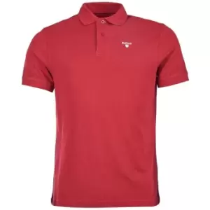 Image of Barbour Mens Sports Polo Biking Red Medium