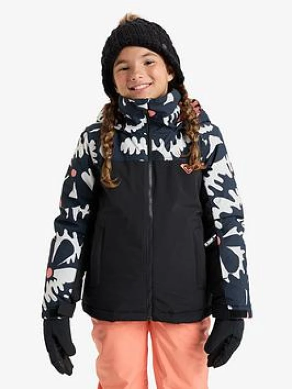 Image of Roxy Girls snowboard jacket Roxy Galaxy Noir Female 12 ans