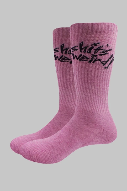 Image of Yungblud Weird! Ankle Socks Pink unisex