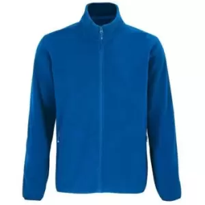 Image of SOLS Mens Factor Recycled Fleece Jacket (S) (Royal Blue)