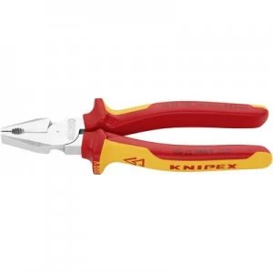 Image of Knipex 02 06 180 VDE Kraft comb pliers 180mm DIN ISO 5746, DIN EN 60900