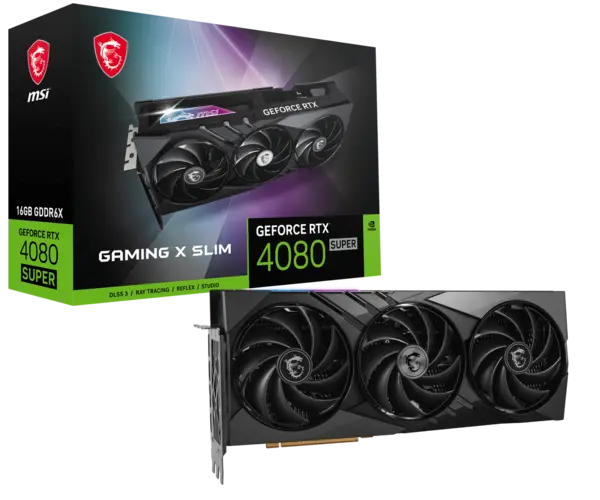 Image of MSI GeForce RTX 4080 Super Gaming X Slim 16G GDDR6X Graphics Card