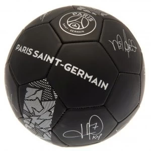 Image of Paris Saint Germain FC Football Black Signature