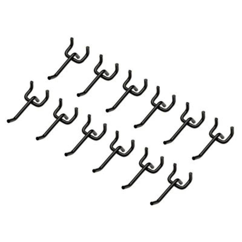 Image of Bunker Single Pegboard Storage Hooks 31681 Colour: Black