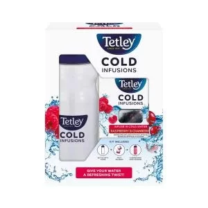 Image of Tetley Cold Infusions Raspberry and Cranberry Starter Kit Ref 1700A