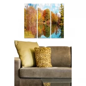 Image of MDF986327 Multicolor Decorative MDF Painting (3 Pieces)