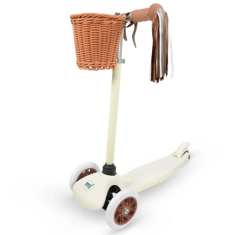 Image of Move Mini Go! Tilt Scooter LED Wheels With Basket And Tassels, Multi M005376