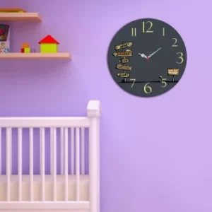 Image of MSCO-4 Multicolor Signs Decorative MDF Clock