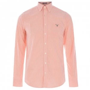 Image of Gant Gant Long Sleeve Pop Stripe Shirt - Coral 859