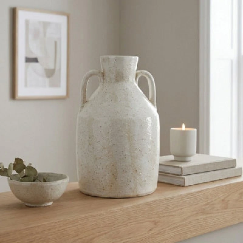 Image of Garden Greatness Textured Roe Vase Decoration Ceramic