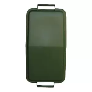 Image of Snap-on lid, with 2 handles, for 60 l capacity, lies loosely on top, green