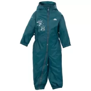 Image of Trespass Baby Unisex Dripdrop Padded Waterproof Rain Suit (12/18 Months) (Teal)