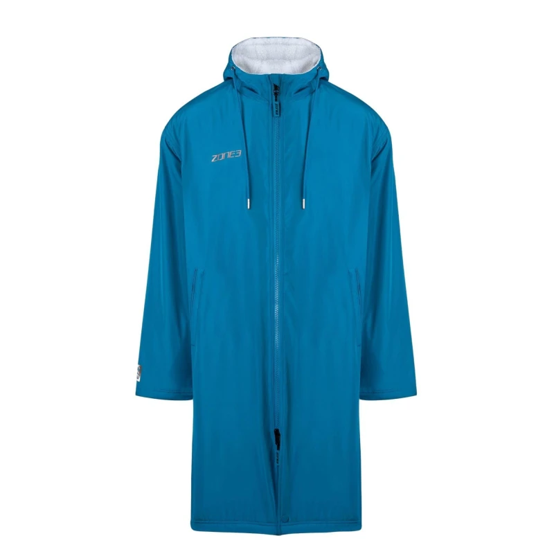 Image of Parka Robe Teal/Cream unisex Small