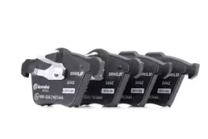 Image of BREMBO Brake pad set XTRA LINE P 24 077X Brake pads,Brake pad set, disc brake FORD,VOLVO,S-MAX (WA6),GALAXY (WA6),V70 III (135),V60 (155, 157)