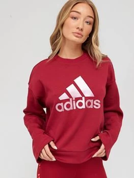 Image of adidas U For U Sweat Top - Burgundy Size M Women