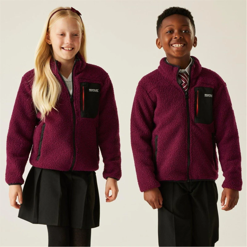 Image of Regatta Junior Frankie Warm Fleece Dark Pimento unisex 5-6yrs