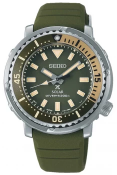 Image of Seiko Prospex Green Silicone Strap Green Dial SUT405P1 Watch