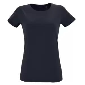 Image of SOLS Womens/Ladies Regent Fit Short Sleeve T-Shirt (M) (French Navy)