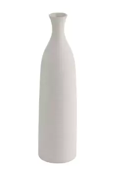 Image of Mitane White Textured Ceramic Vase