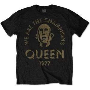 Image of Queen - We Are The Champions Unisex X-Large T-Shirt - Black