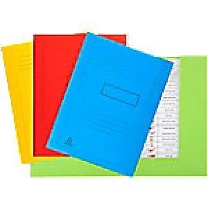 Image of Exacompta 2 Flap Folder 445000E A4 Assorted Cardboard 24 x 0.2 x 31.5cm 50 Pieces
