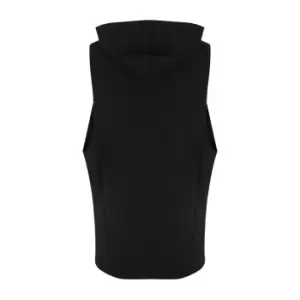 Image of AWDis Adults Unisex Just Cool Urban Sleeveless Muscle Hoodie (L) (Jet Black)