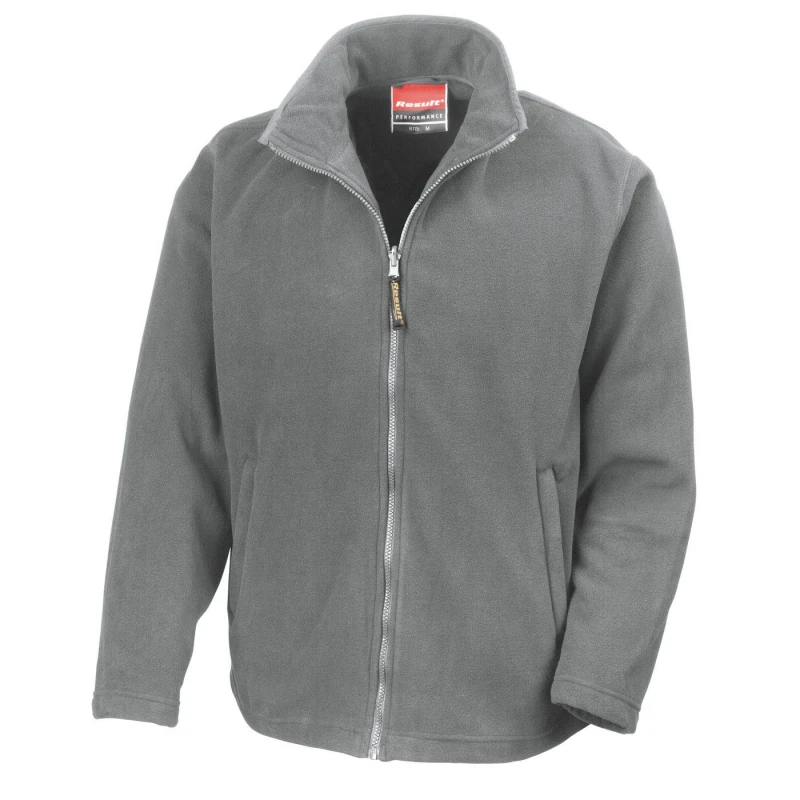 Image of Result Result Men Horizon Micro High Density Compact Fleece Jacket in Grey Size: X-Small Grey XS Male 5063527920706