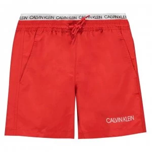 Image of Calvin Klein Calvin Double Band Swim Shorts - High Risk