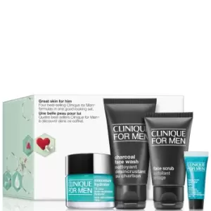Image of Clinique Great Skin For Him Mens Skincare Gift Set (Worth £59.81)