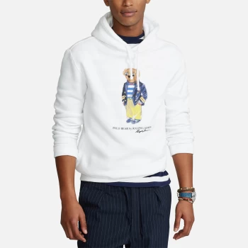 Image of Polo Ralph Lauren Mens Magic Fleece Polo Bear Hoodie - White - XL