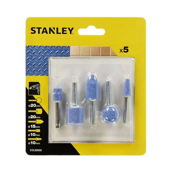 Image of Stanley 5 PC Mounted Stones Set - STA30000-XJ