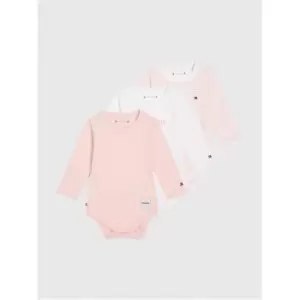 Image of Tommy Hilfiger Baby Body 3 Pack Giftbox - Pink