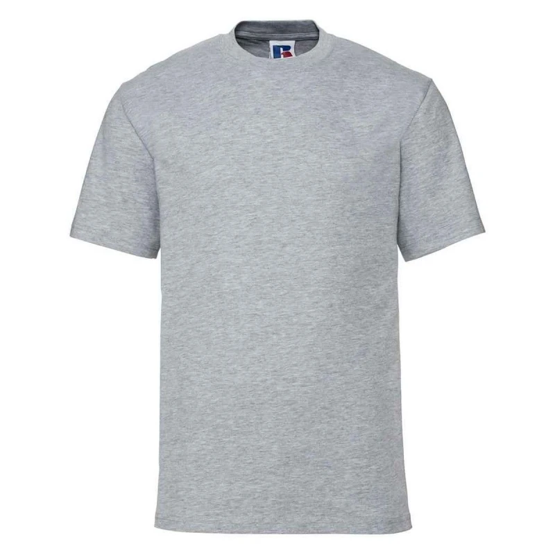 Image of Russell Mens Super Ringspun Cotton Classic T-Shirt in Grey Size: Large Grey Male L